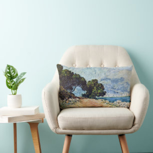 Coussin Rectangle Menton vu du Cap Martin par Claude Monet