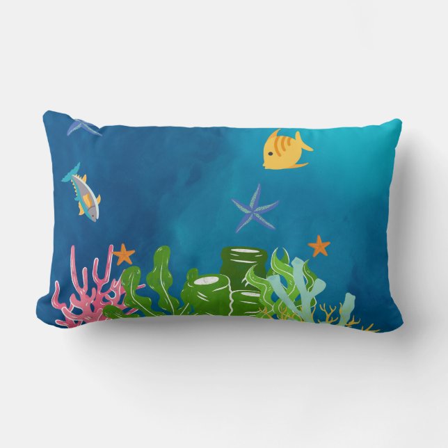 Coussin Rectangle mer (Recto)