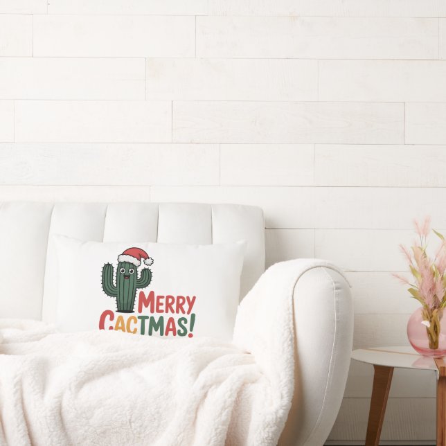 Coussin Rectangle Merry Cactmas (Canapé)