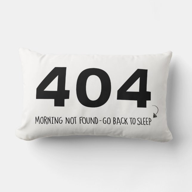 Coussin Rectangle message 404 & 301 pour les concepteurs web endormi (Recto)