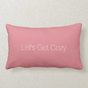 Coussin Rectangle Message personnalisé par rose chic