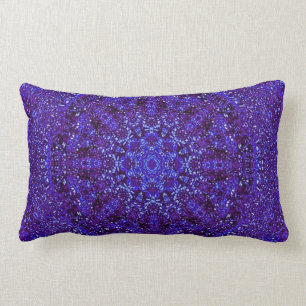 Coussin Rectangle Métallique pourpre