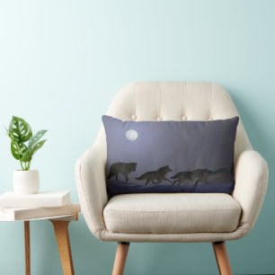 Coussin Rectangle Meute de loups