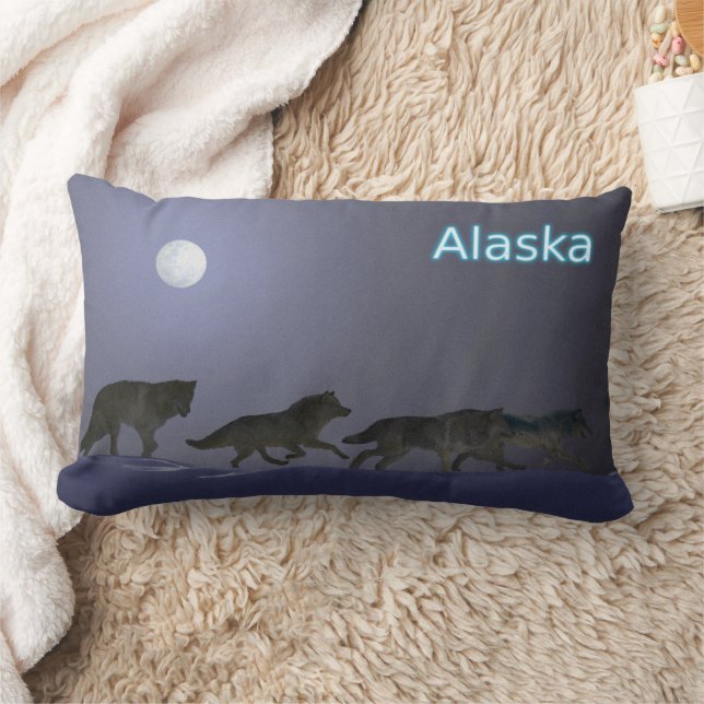 Coussin Rectangle Meute de loups - Alaska (Couverture)