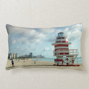 Coussin Rectangle Miami Beach Fl. Gardes Art déco des Etats-Unis