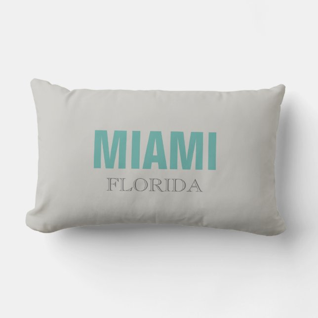 Coussin Rectangle Miami Florida Beach Jeu d'oreiller (Recto)