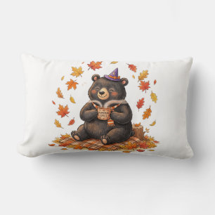 Coussin Rectangle Mignon ours en peluche à l'effigie de Pumpkin Spic
