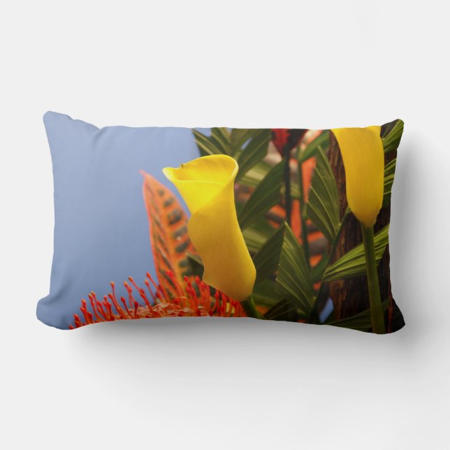 Coussin Rectangle mini lys calla jaune (Recto)