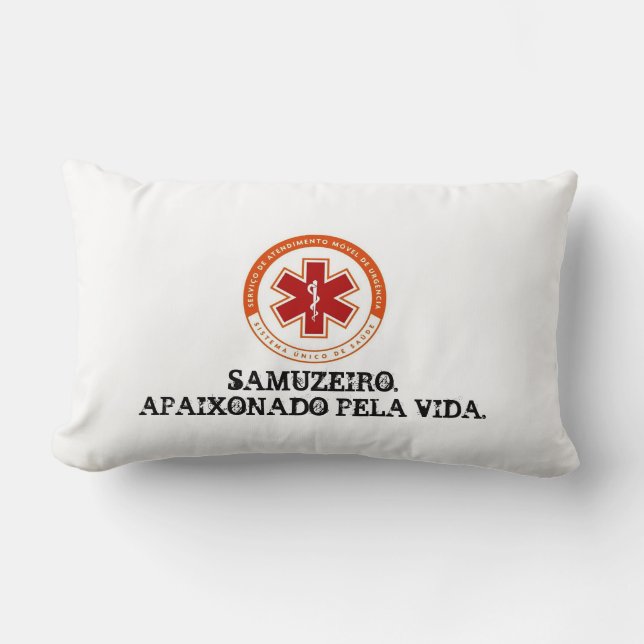 Coussin Rectangle Mini-travesseiro SAMU 192. (Recto)