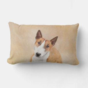 Coussin Rectangle Miniature Taureau Terrier Peinture - Joli Original
