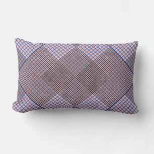 Coussin Rectangle Minuscule à damiers 2 tons 04A Lpink BG