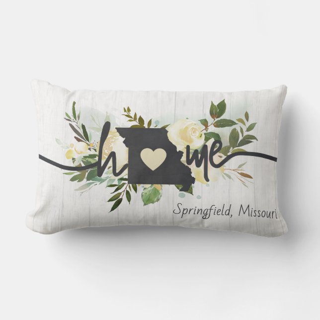 Coussin Rectangle Missouri State Personnalisé Votre Maison Ville Rus (Recto)