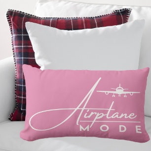 Coussin Rectangle Mode Avion, Voyage, Script Minimaliste, Aviation