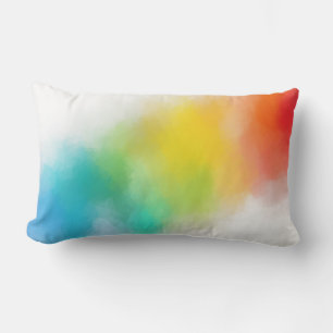 Coussin Rectangle Modèle Abstrait Coloré Couleurs Arc-en-ciel Modern