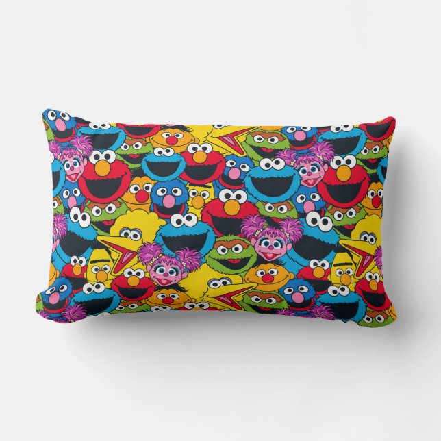 Coussin Rectangle Modèle de l'équipe de 1, rue Sésame (Recto)