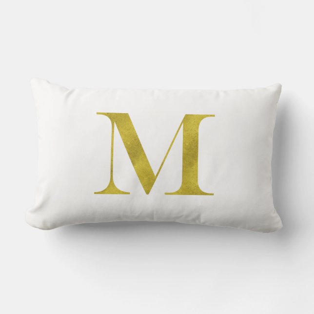 Coussin Rectangle Modèle de parties scintillantes de Faux d'or de (Recto)