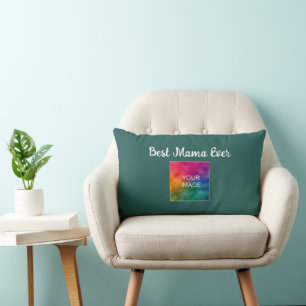 Coussin Rectangle Modèle de script élégant moderne Meilleure maman j