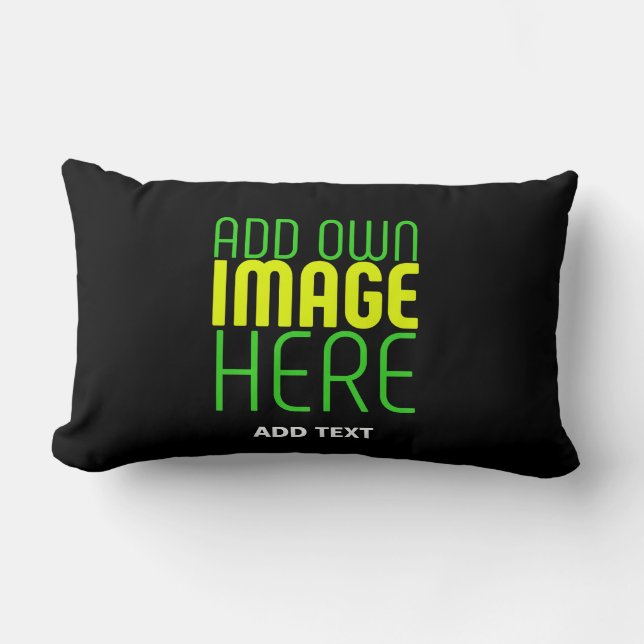 COUSSIN RECTANGLE MODÈLE DE TEXTE D'IMAGE NOIRE SIMPLE ET MODERNE (Recto)
