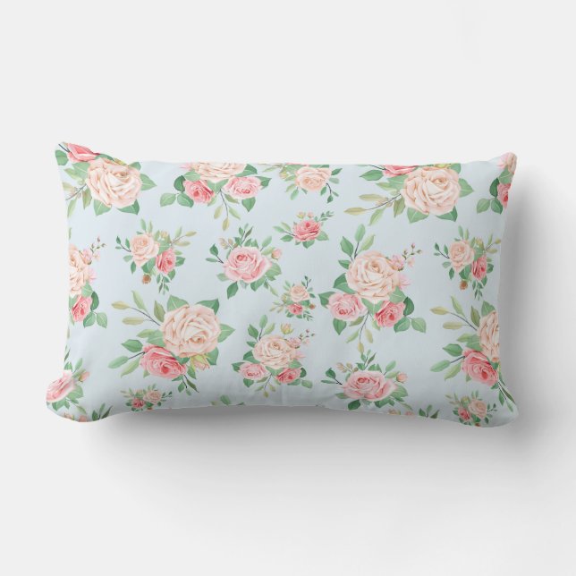 Coussin Rectangle Modèle floral (Recto)
