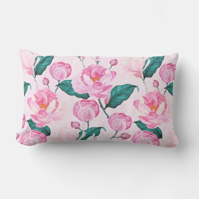 Coussin Rectangle Modèle floral (Recto)