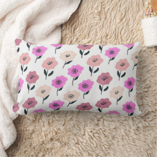 Coussin Rectangle Modèle floral dynamique