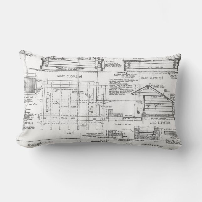 Coussin Rectangle Modèle pour le maigre à (Recto)