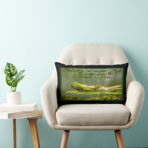 Coussin Rectangle Modèles amphibiens : Grenouille Laze 01-02