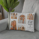 Coussin Rectangle Modern Best Friends Grille Photo Keepsaké Cadeau<br><div class="desc">Créez votre propre coussin photo meilleur ami en utilisant ce modèle de grille d'images moderne. Il vous suffit de télécharger vos propres photos et de customiser le texte. Avec le titre 'Meilleurs Amis', une citation d'amitié, et des noms. Le petit coeur mignon et l'arrière - plan peuvent être changés en...</div>