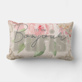 Coussin Rectangle Modern Classy lettering Grunge Botanical Shabby