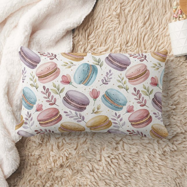 Coussin Rectangle Modern Fun Sweet Macaroons (Couverture)