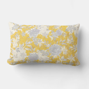 Coussin Rectangle Moderne Elégante Mustard Jaune Marigold Fleurs
