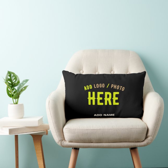 COUSSIN RECTANGLE MODERNE ET MODERNE PERSONNALISABLE NOIR VÉRIFIÉ (Chaise)