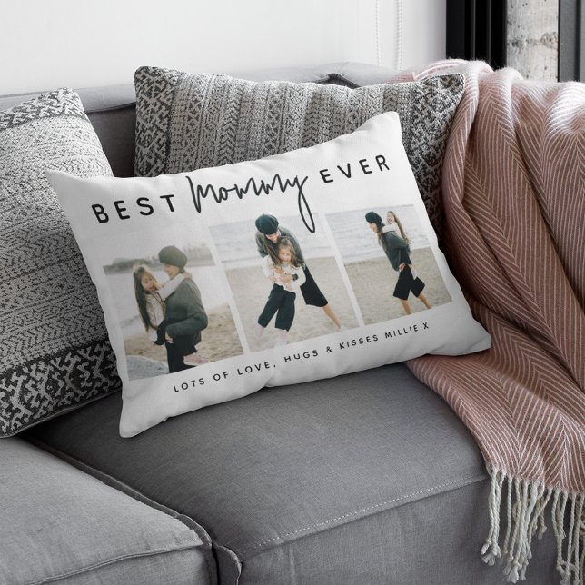 Coussin Rectangle Moderne personnalisable Meilleure Maman de tous le (Créateur téléchargé)
