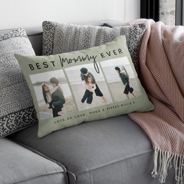 Coussin Rectangle Moderne personnalisée meilleure maman de tous les  (Créateur téléchargé)