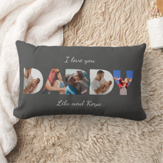 Coussin Rectangle Moderne Simple Collage de Photos Personnalisé DADD