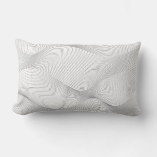 Coussin Rectangle Moderne, simple, cool, abstrait motif d'onde de mo