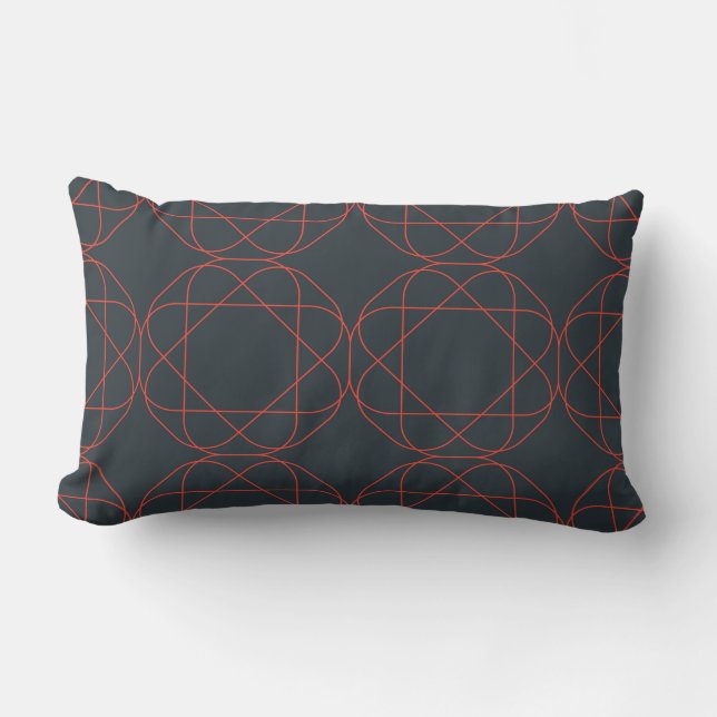 Coussin Rectangle Moderne, simple, mignon, motif géométrique ludique (Recto)