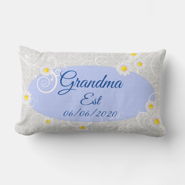 Coussin Rectangle Modifier n'importe quel texte Grand-mère est Grand (Recto)
