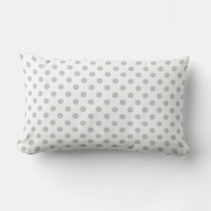 Coussin Rectangle Modifier Pois gris N'importe quelle couleur Clique