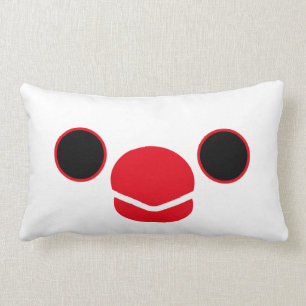 Coussin Rectangle Moineau de Java (blanc)