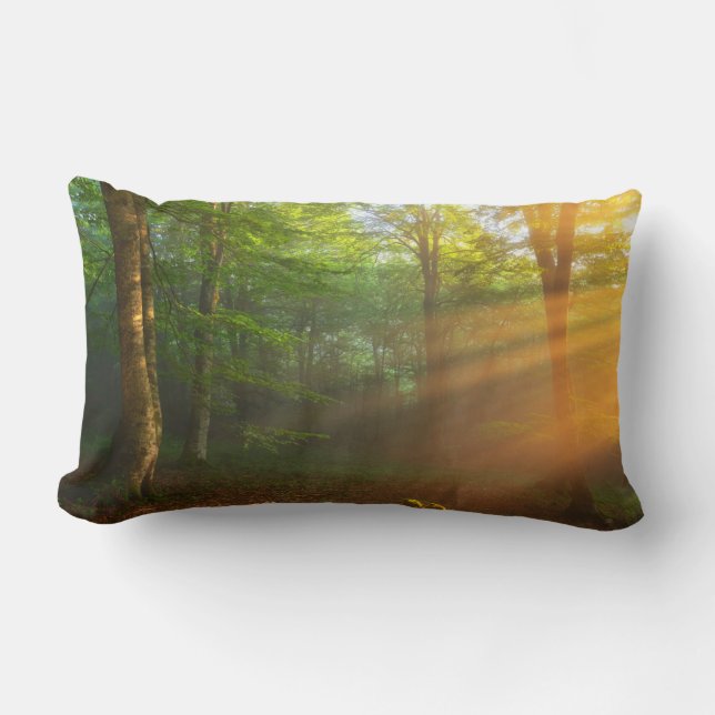 Coussin Rectangle Moment doré de lumière (Recto)