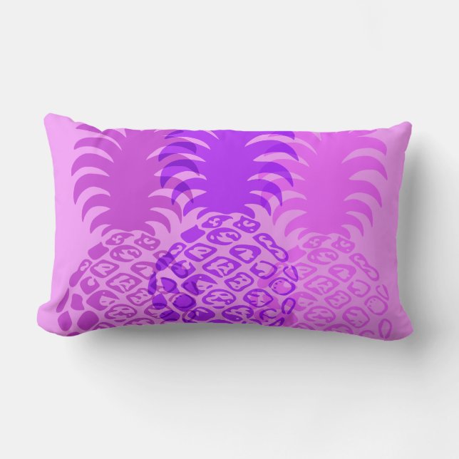 Coussin Rectangle Momona ananas Hawaiian Tropical Reversible (Recto)