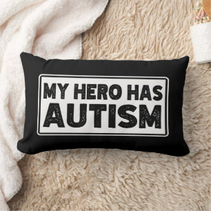 Coussin Rectangle Mon héros a une conscience de l'autisme Anniversai
