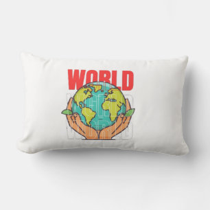 Coussin Rectangle Monde – Conception de Globe d'Aventure de Voyage