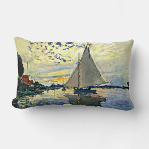 Coussin Rectangle Monet - Voilier à le Petit Gennevilliers