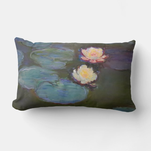Coussin Rectangle Monet Water Lys Pond Nénuphars Peinture (Recto)