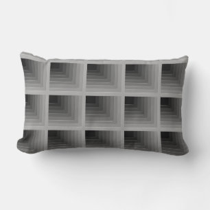 Coussin Rectangle monochrome gris affaires