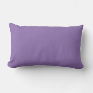 Coussin Rectangle MONOGRAM solide violet personnalisé