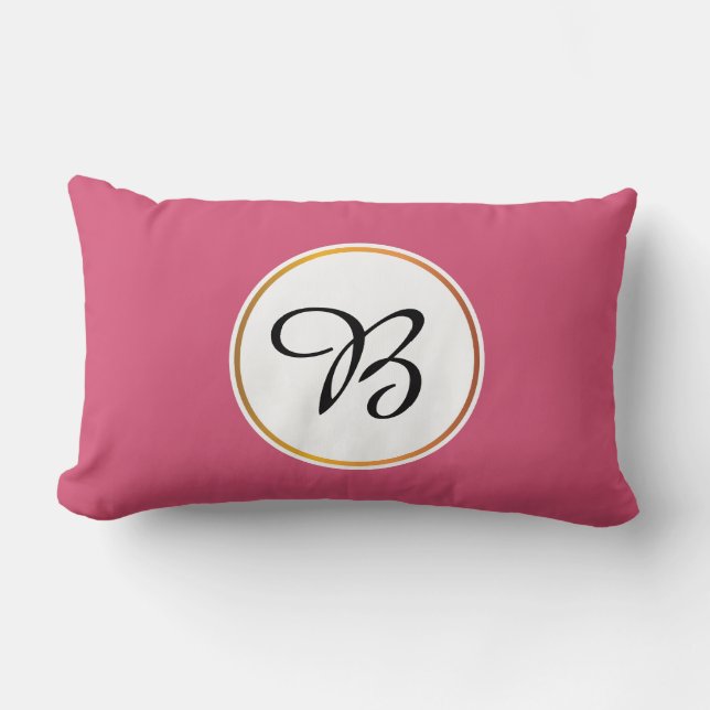 Coussin Rectangle monogramme (Recto)