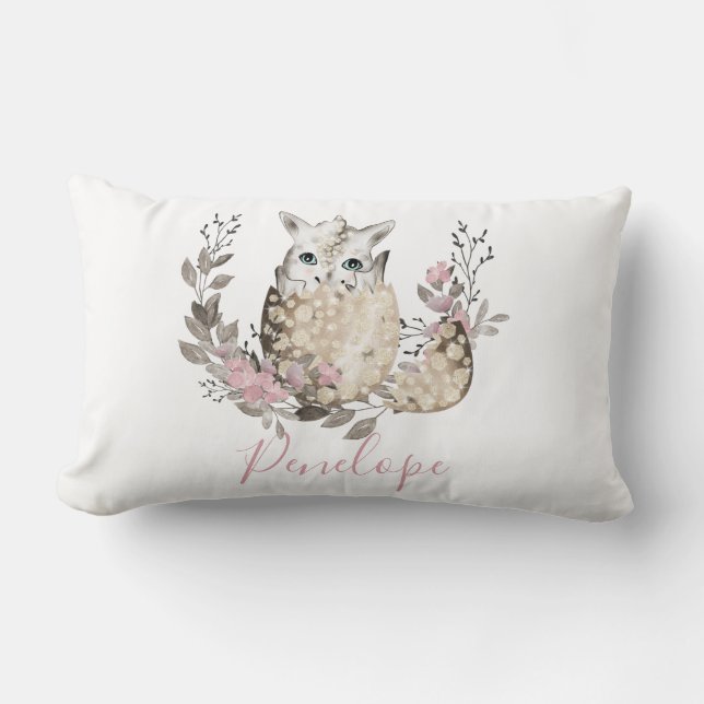 Coussin Rectangle Monogramme de Dragon Bébé (Recto)